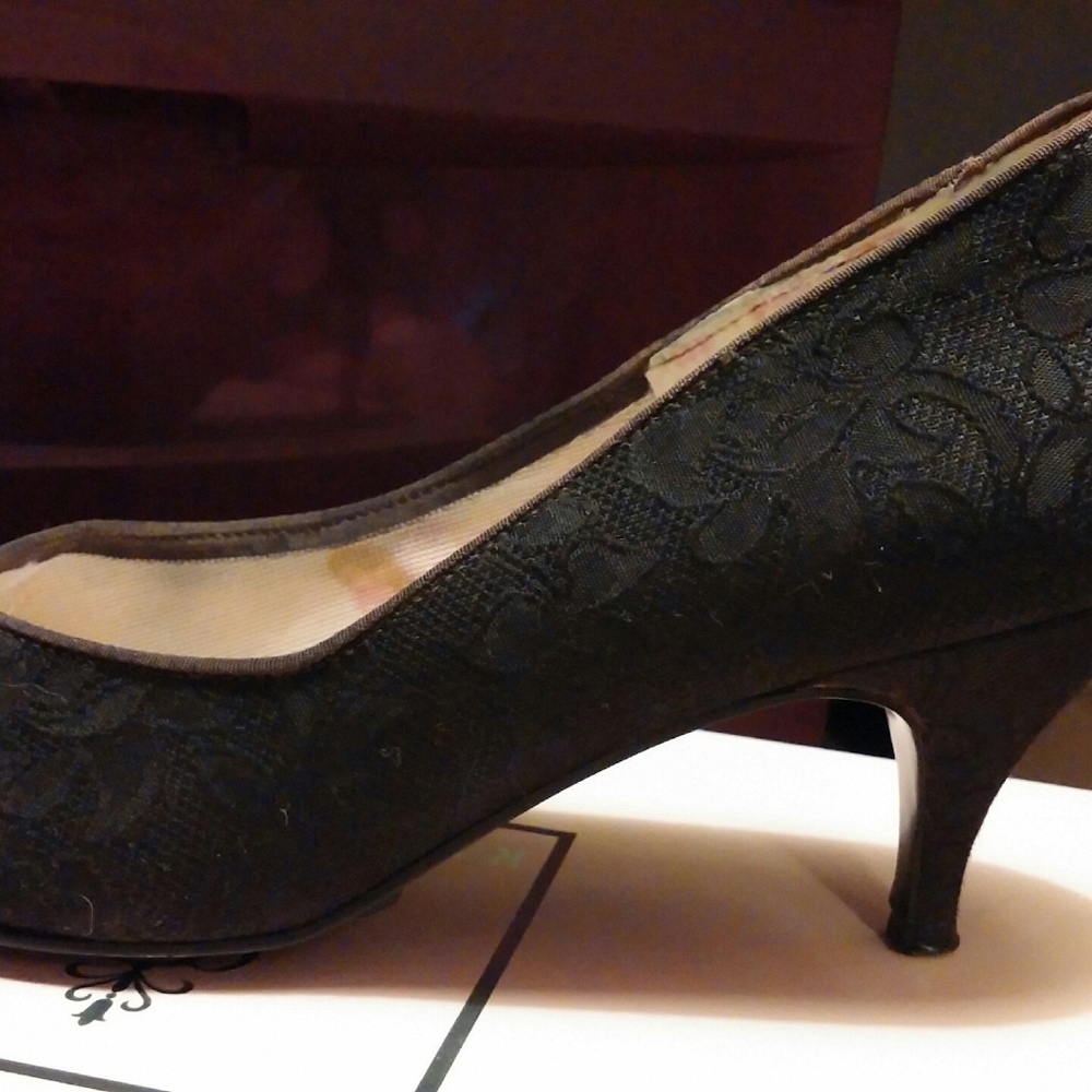 FLORAL PRINT HEELS - Picture 3 of 3